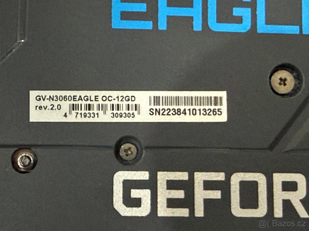 Gigabyte GeForce RTX 3060 EAGLE OC 12 GB GDDR6 - 3