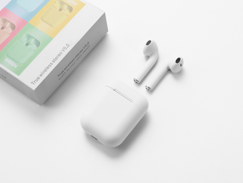 Bílá bezdrátová sluchátka Inpods 12, záruka 2 roky - 3