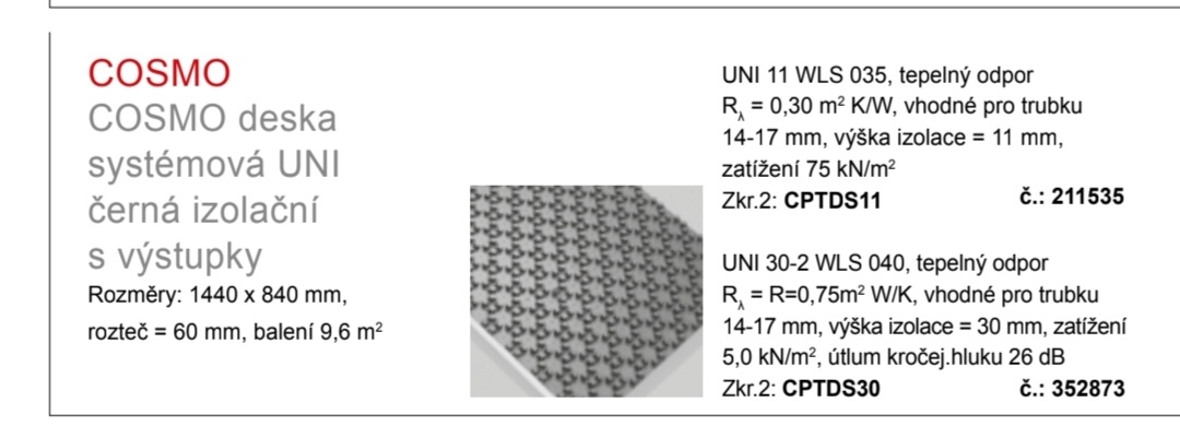 Systémové desky podlahového vytápění - 3