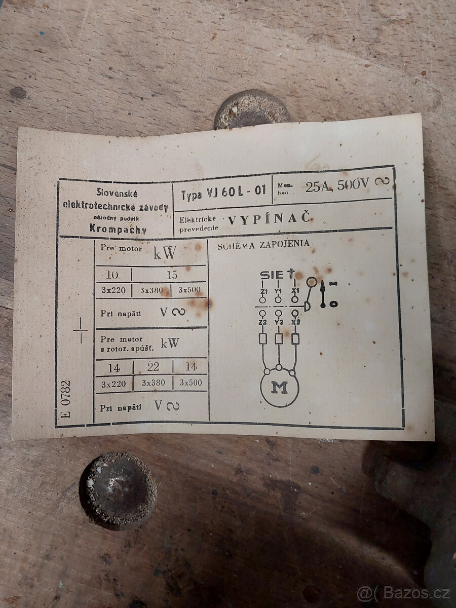 Třífázový vypínač - 3