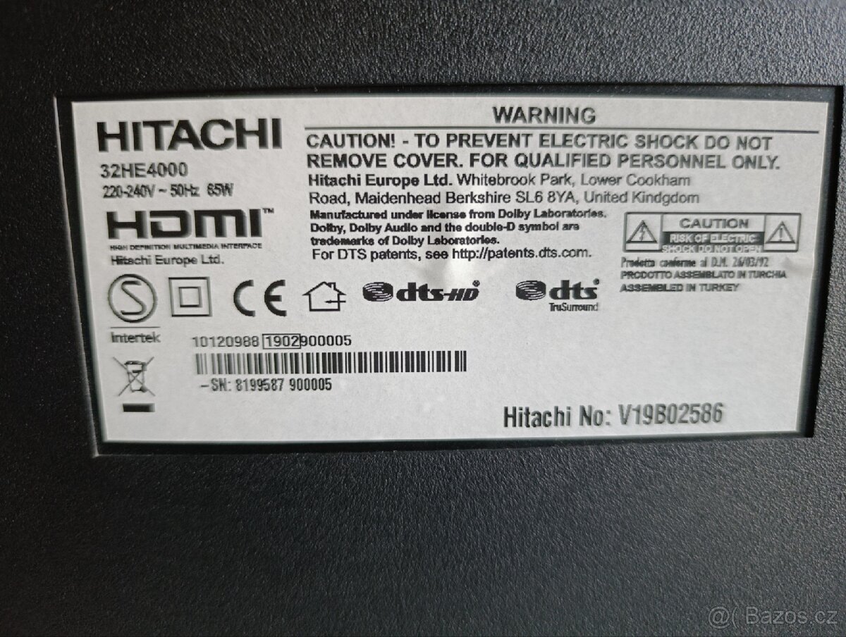 Televize Hitachi - 3