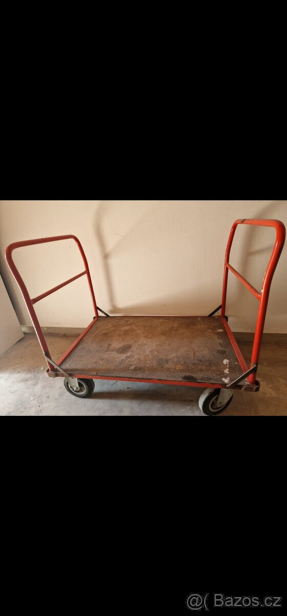 přepravní, skladový, manipulační plošinový vozík - 3
