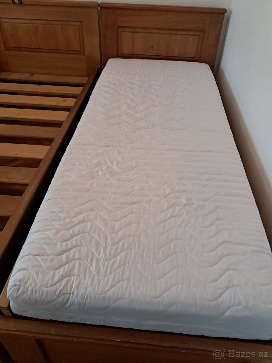 2 postele z masivu 80 x 200cm - 3