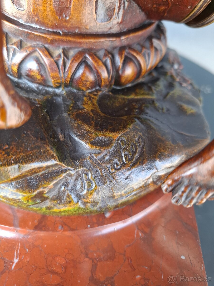 Starožitné francouzské figurální hodiny - 3