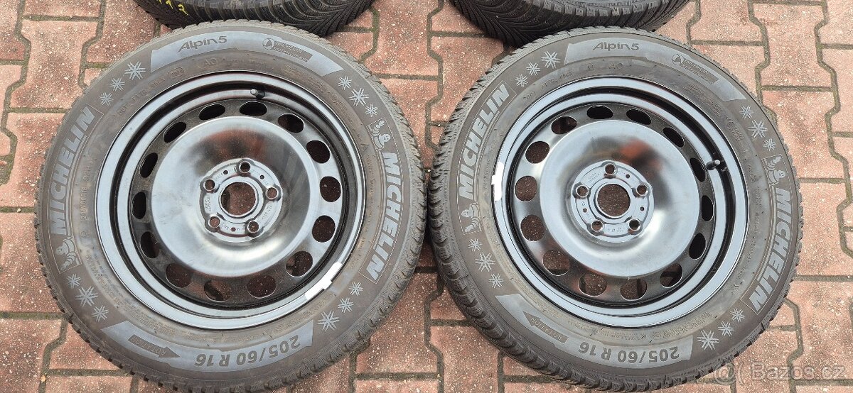 Plechové disky VW Troc 5x112 6x16 ET43 205/60r16 zimni - 3