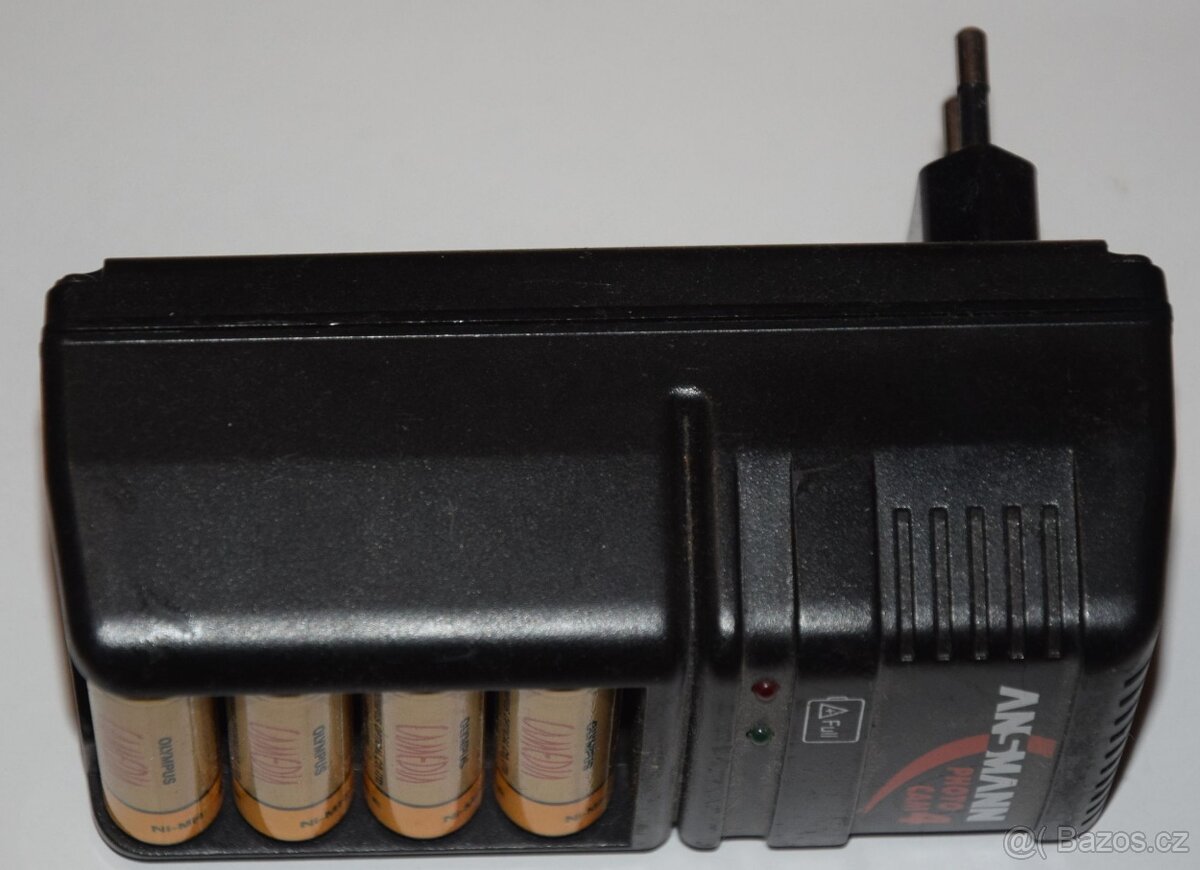 Nabíječka AA + AAA baterií ANSMANN pro 4ks + 4x AA NIMH akku - 3
