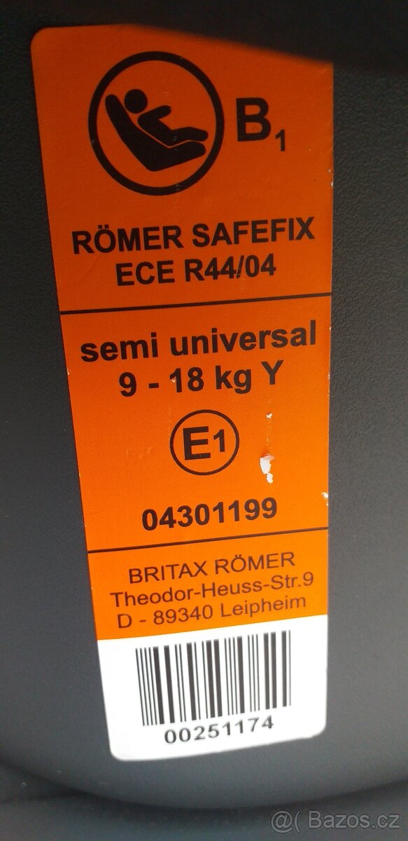 autosedačka Britax Römer - 3