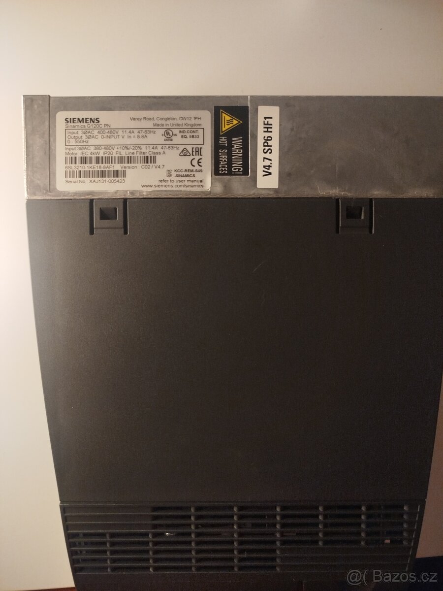 Frekvenční měniče SIEMENS SINAMICS G120C PN (4 KW) - 3