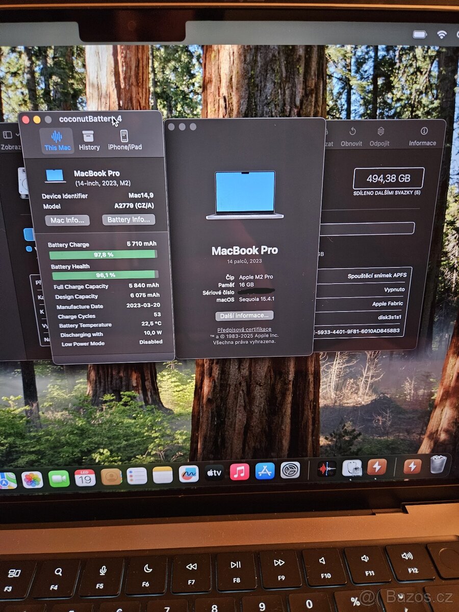 MacBook Pro M2 Pro 14” 2023 16/512GB - Nová Baterie a příslu - 3