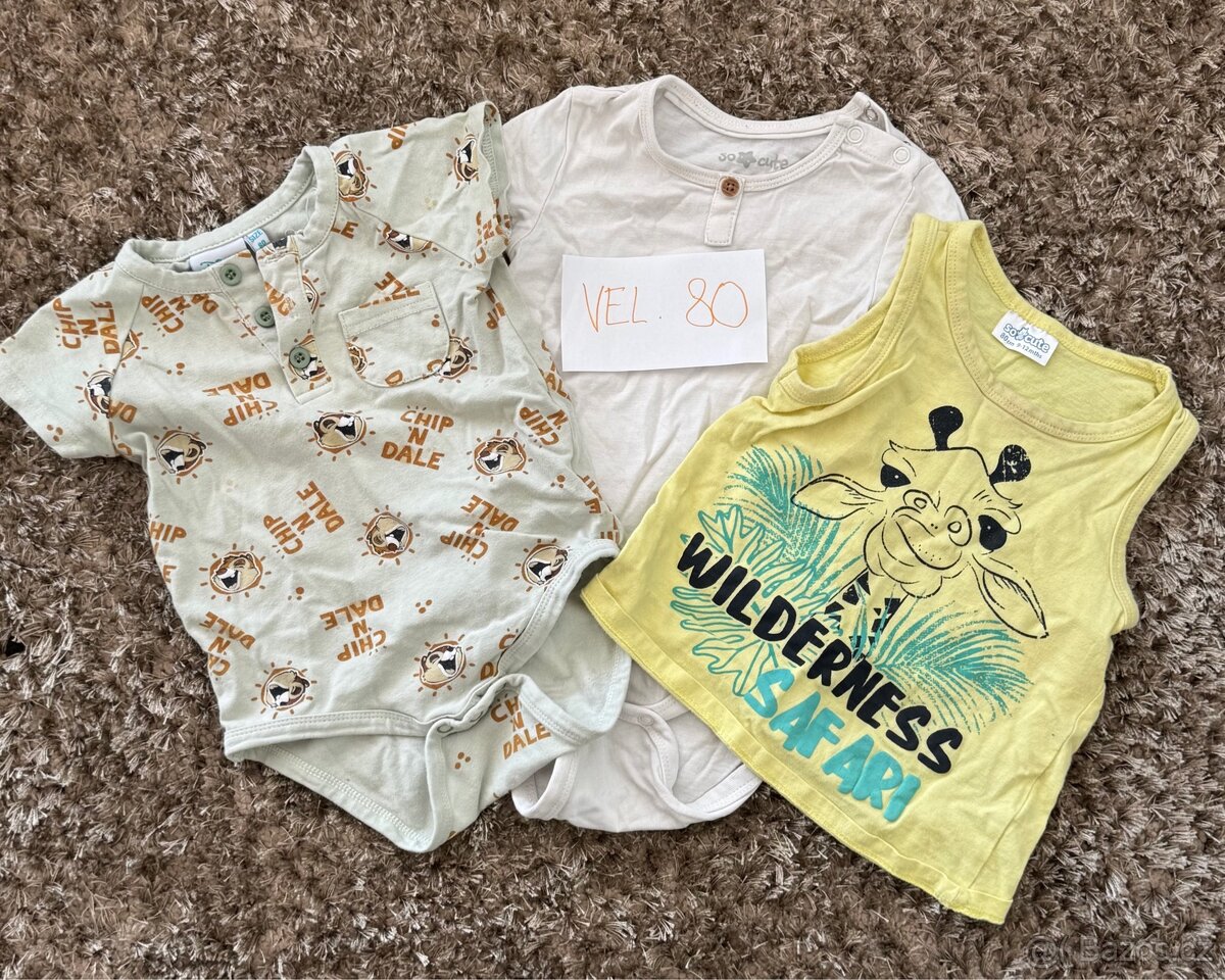 Trička pro chlapečka 33 KS, vel 74 - 86 - 3