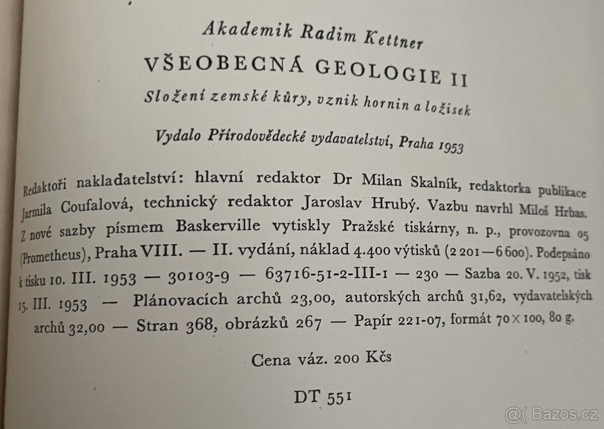 Všeobecná geologie I., II., III. - Radim Kettner - 3