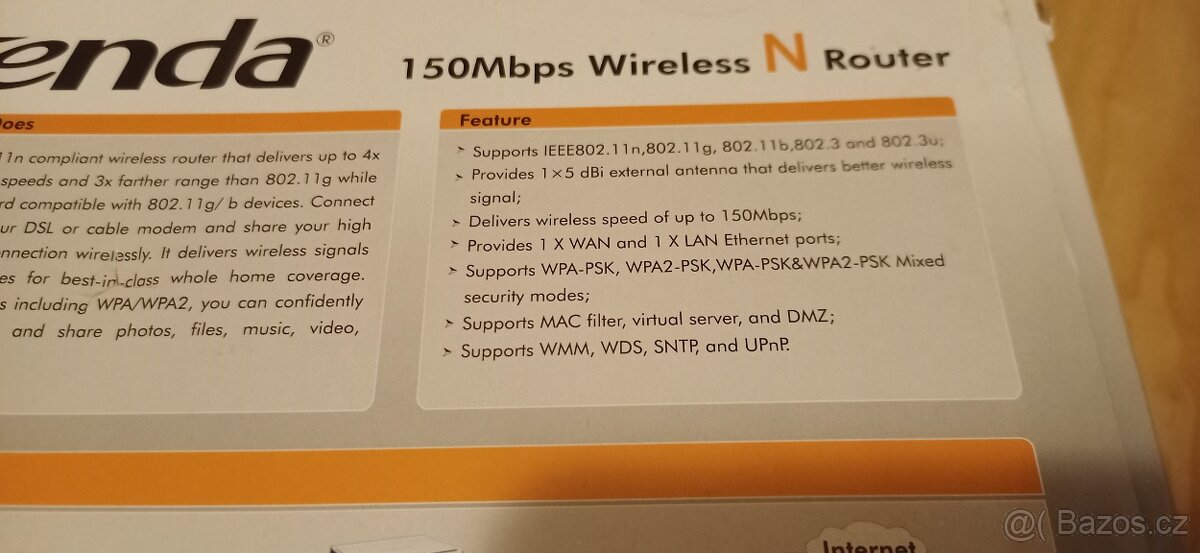 Wi-Fi N Router Tenda 150Mbps - 3