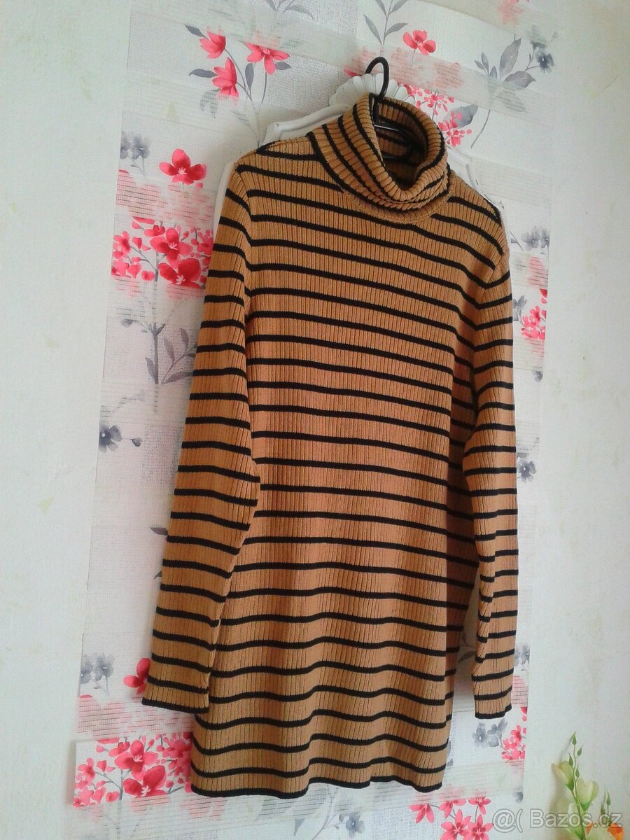 Krásný delší rolákový svetr 46/50 - 3