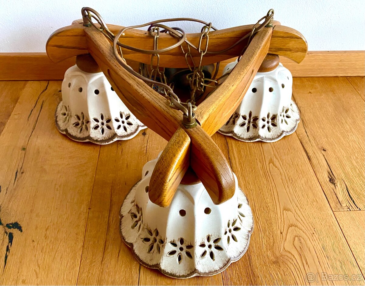 Starý krásný romantický lustr - 3