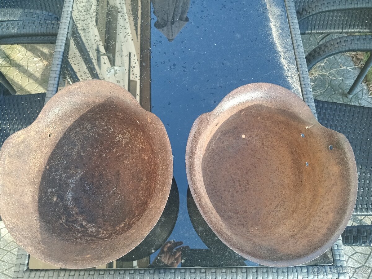 Německá helma M42 originál 2 ks - 3