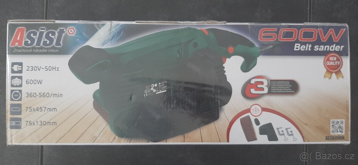Nová pásová bruska Asist AE3B60DN včetně příslušenství - 3