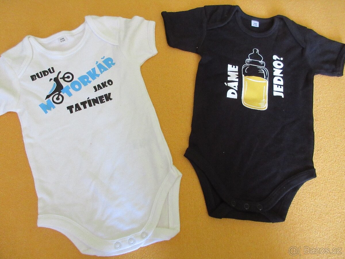 Kojenecké body vel. 50/56, 53/56,62/68,74/80. - 3