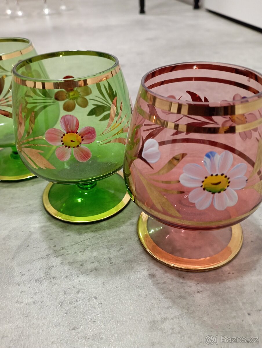 Retro skleničky mix 4 - 3