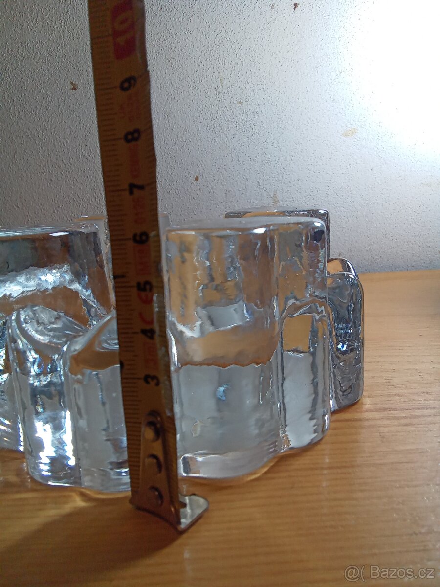 Skleněný svicen šest srdcí - 3