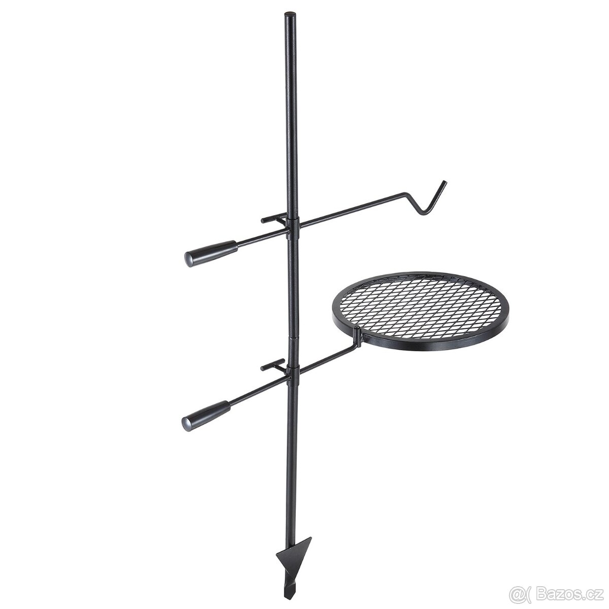 Otočný ocelový gril na stojanu - 3