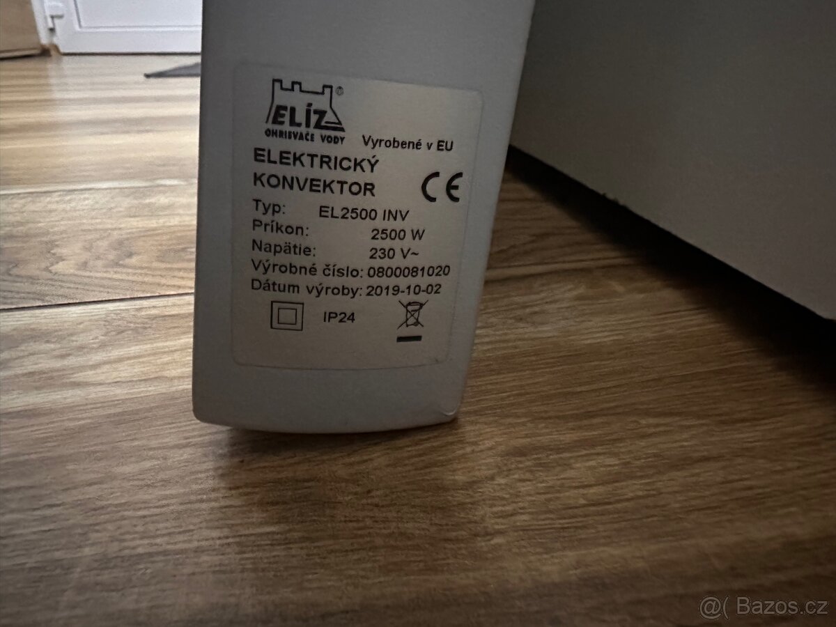 Elektrické topení konvektor Eliz EL2500 INV - 3