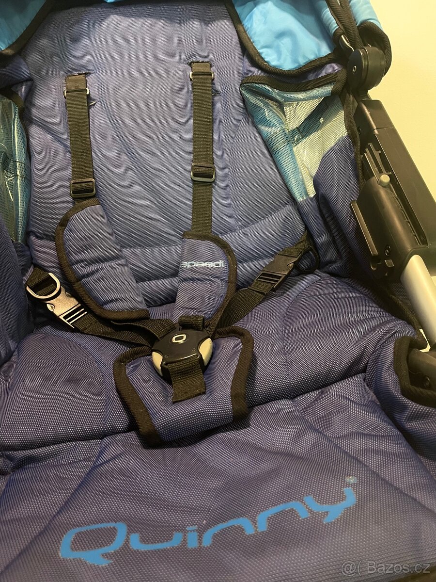 Kočárek Quinny – sportovní verze + hluboká korba + doplňky - 3