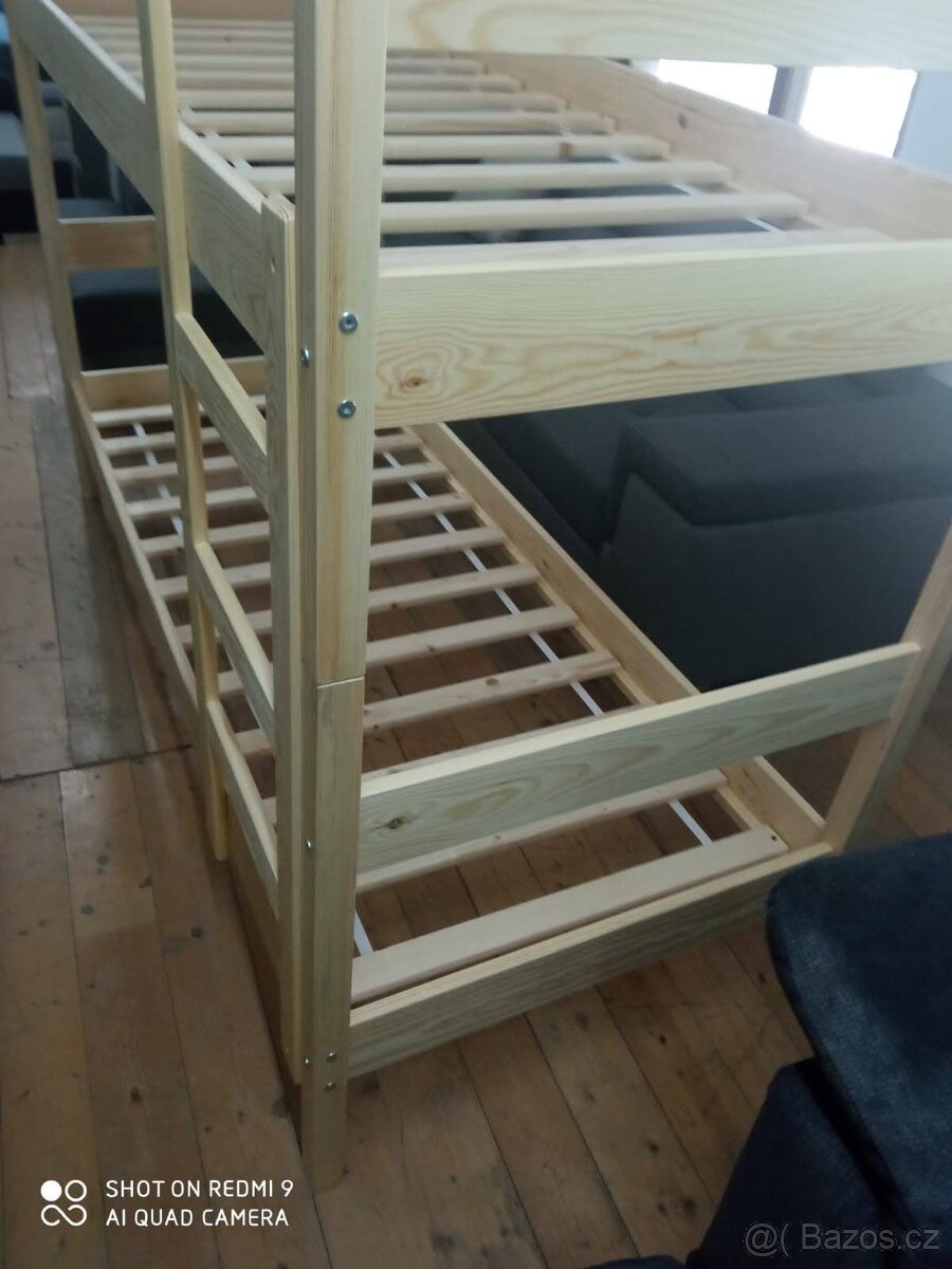 Vzorková masivní palanda /patrová postel šíře 80 a 90 cm - 3