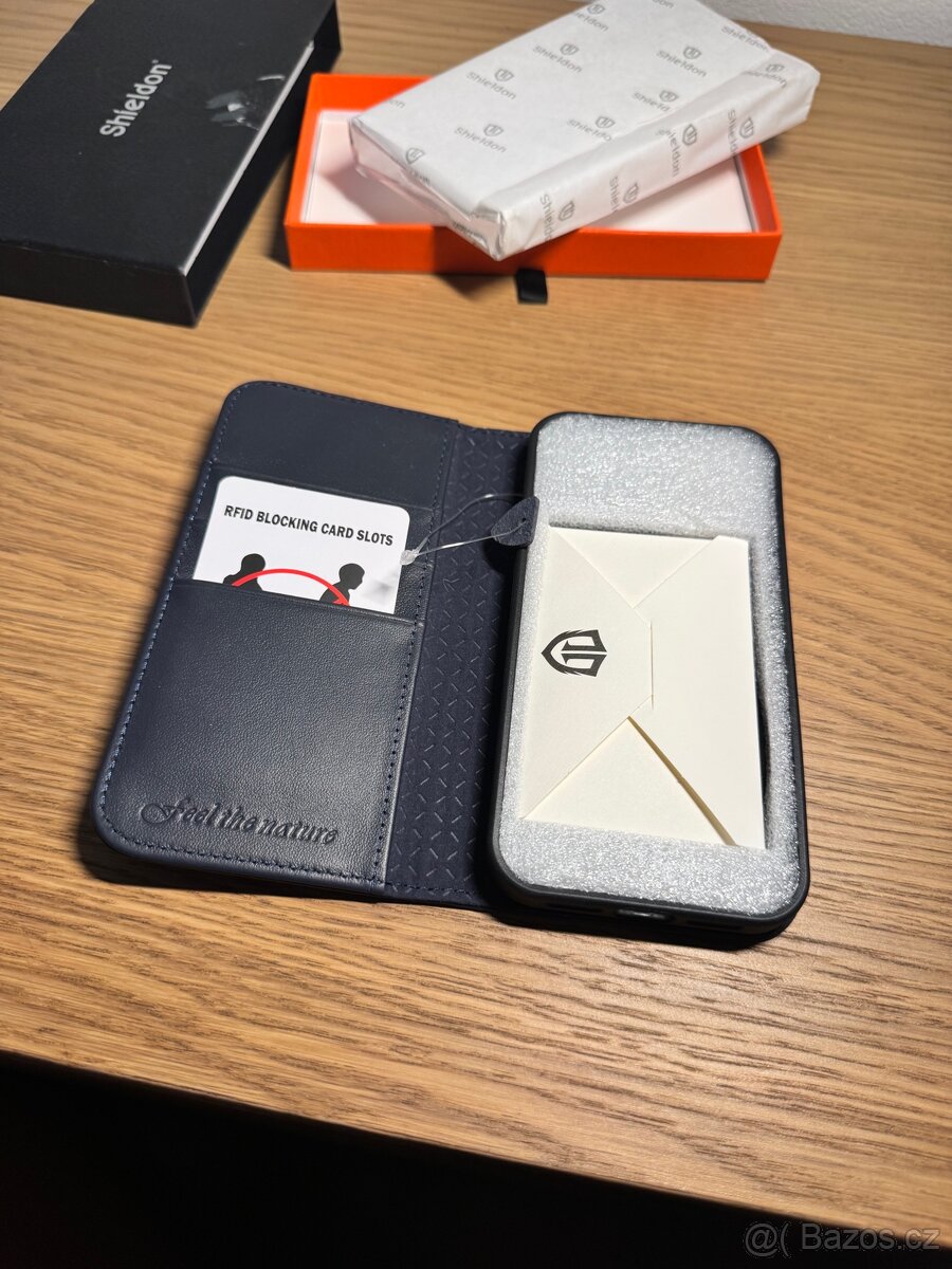 Kožené SHIELDON Pouzdro pro iPhone 12 Pro a iPhone 12 - 3