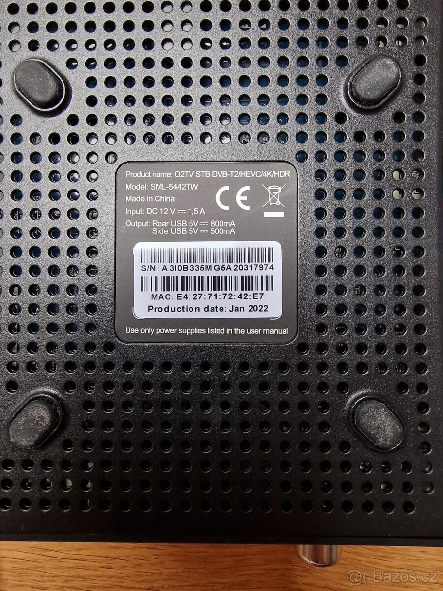 Set top box O2 wifi - 3