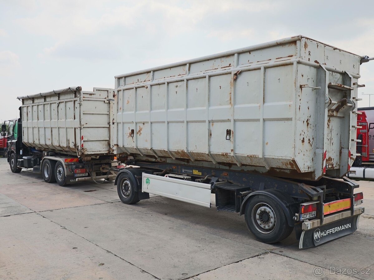 DAF CF 85, 6x4, EURO 5, 39 CBM, HARDOX+PŘÍVĚS HUFFERMAN HSA - 3