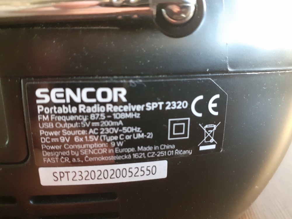 RADIO CD SENCOR SPT2320 - 3