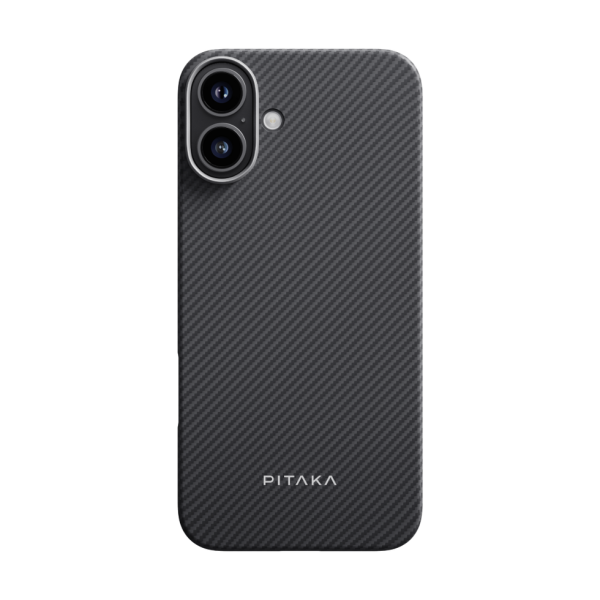 Kryt Pitaka Ultra-Slim Case Black/Grey Twill Apple iPhone 16 - 3