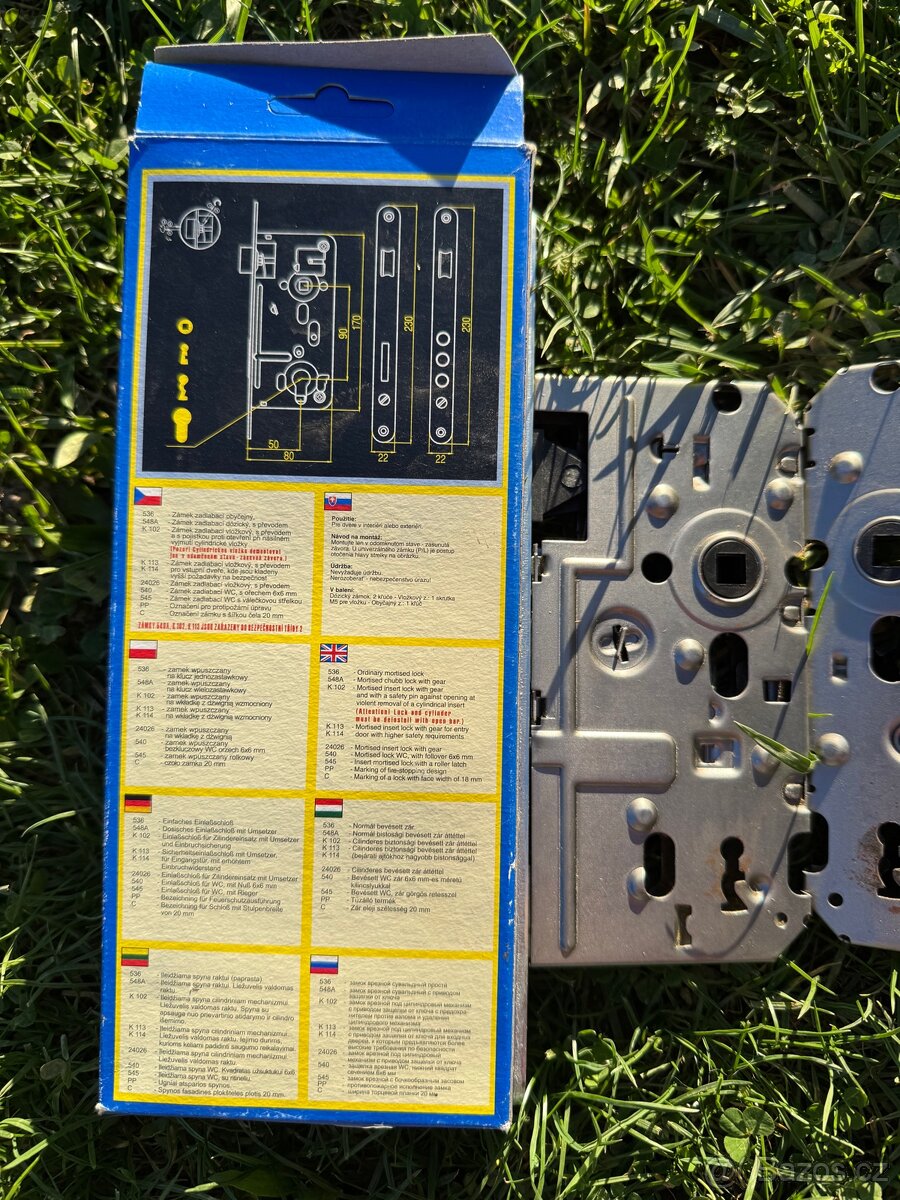 Zámek zadlabací Hobes 536 P-L, 90/80 - 3