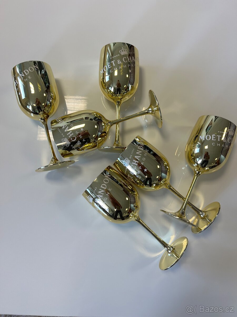 GOLD Moët&Chandon skleničky - 3