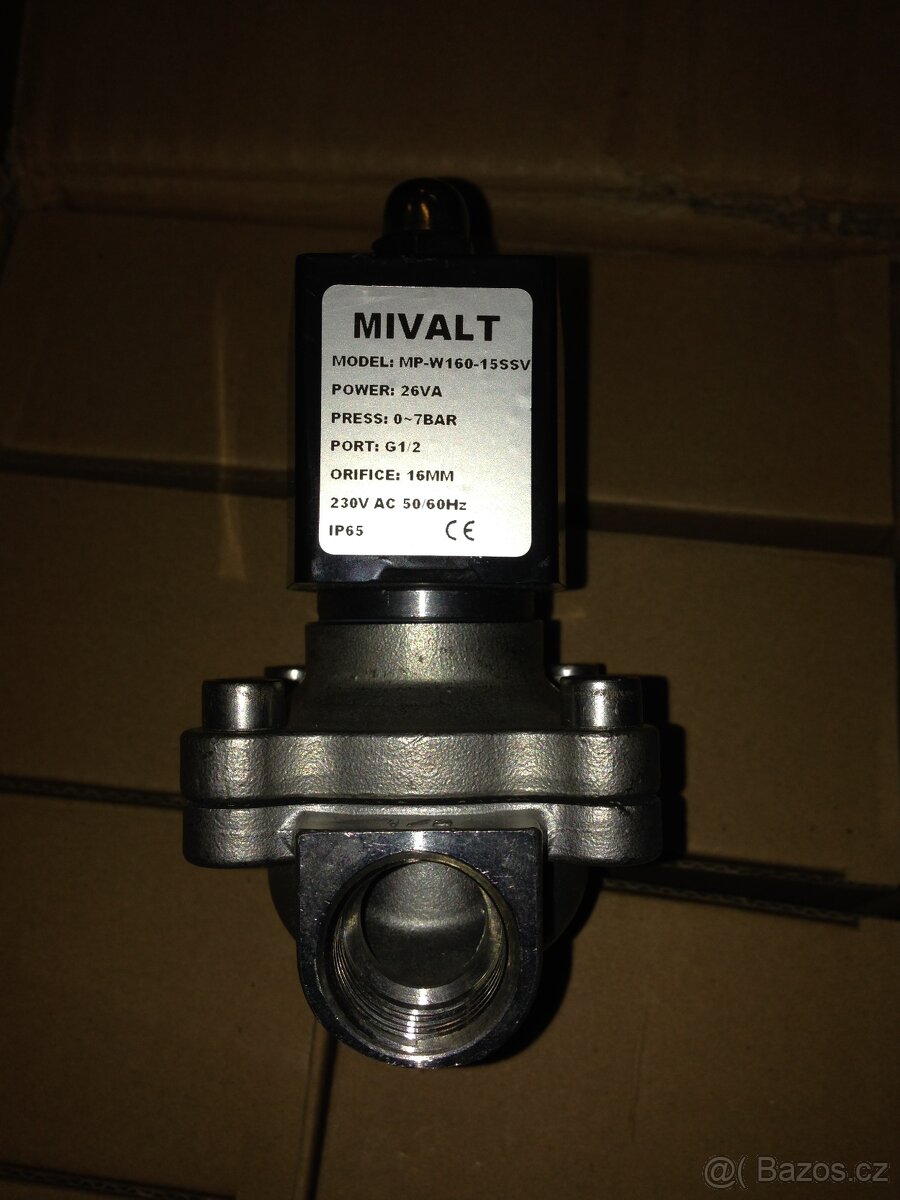 Ventil. Elektromagnetický ventil MPW SS 304 - 1/2" AKCE - 3