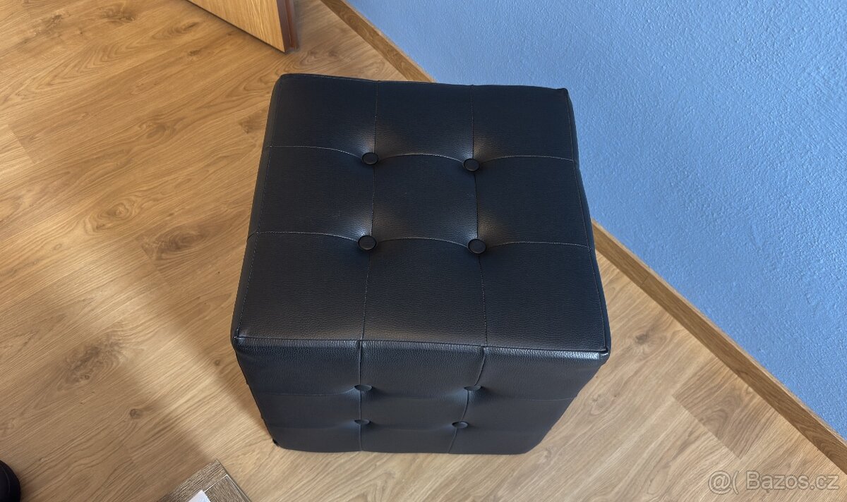 Černá sedací kostka CUBO 1K20 - 3