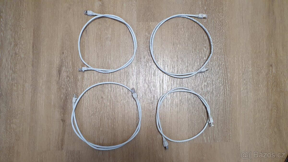 Různé ethernetové kabely (Cat5,Cat5e,Cat6 - UTP,FTP) - 3