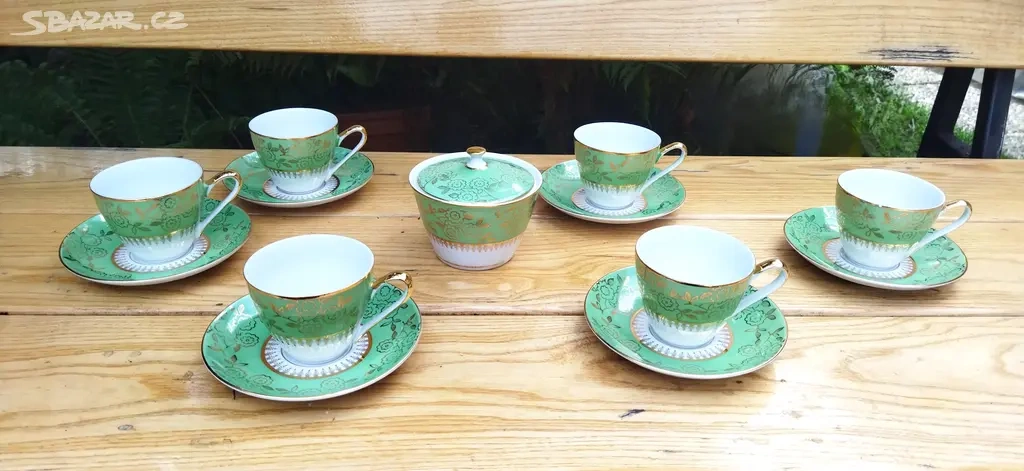Retro čajové soupravy. Všechny jsou bez vady - 3