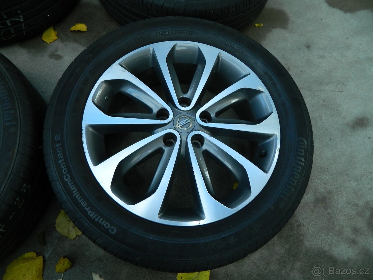 alu kola Nissan qashqai+letní pneu r18 - 3