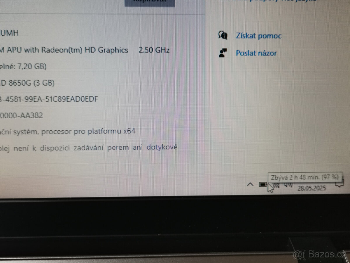 HP ProBook 455 G1 AMD A10-5750/8GB/320GB HDD/HD8650G 3GB/W10 - 3