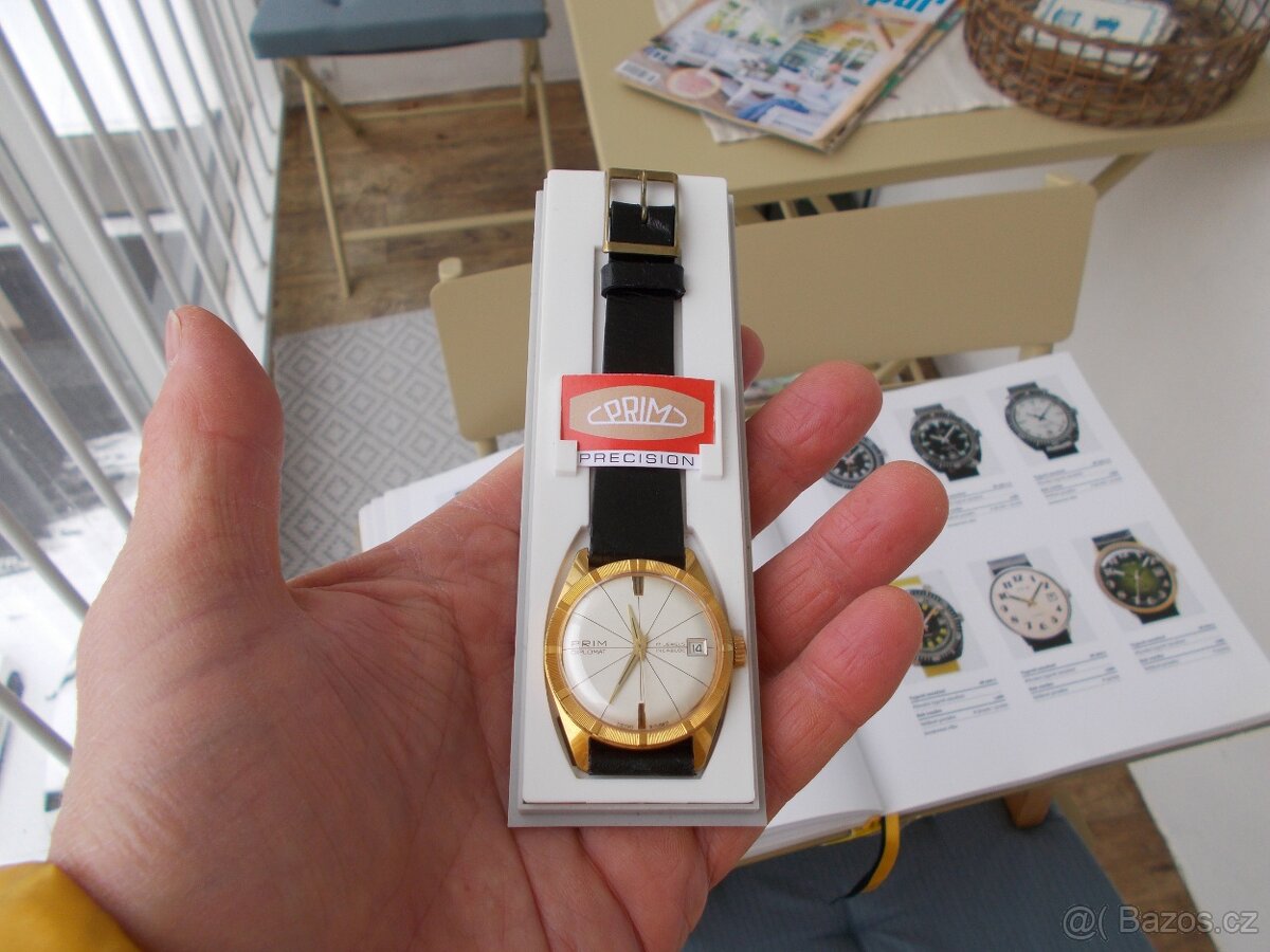 luxusni vyhledavane hodinky prim Diplomat rok 1967 funkcni - 3