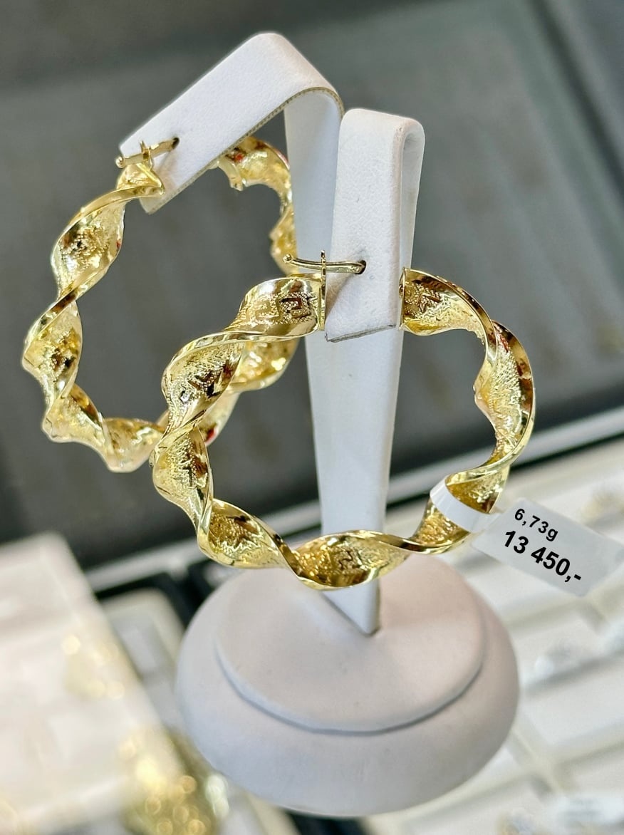 Zlaté náušnice 6,73g - 3