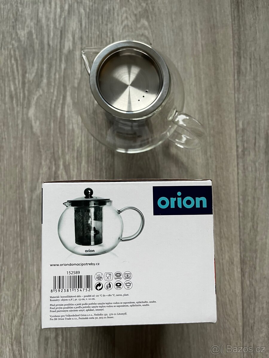 Konvice na čaj 0,8l s nerezovým filtrem NOVÁ - 3