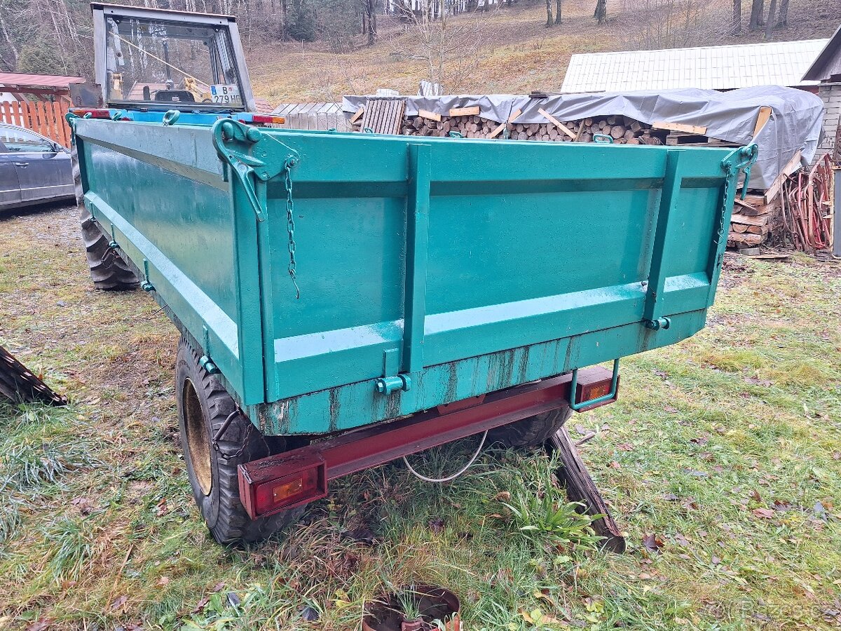 Vlek, přívěs, třístranný sklápěč - 3