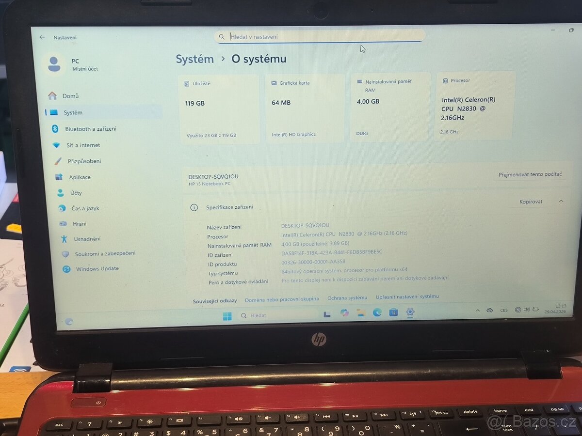 Notebook HP - 3