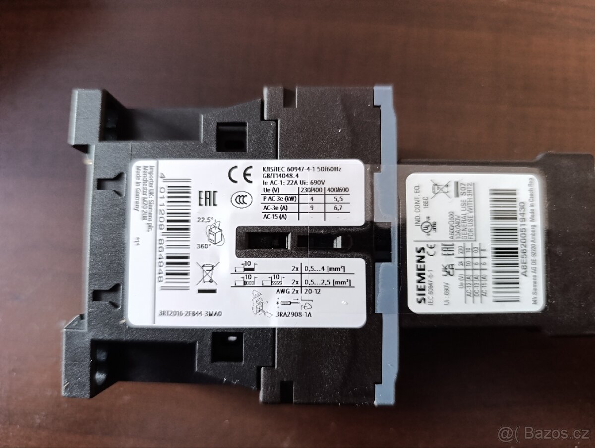 Siemens stykač 3RT2016-2FB44-3MAO - 3
