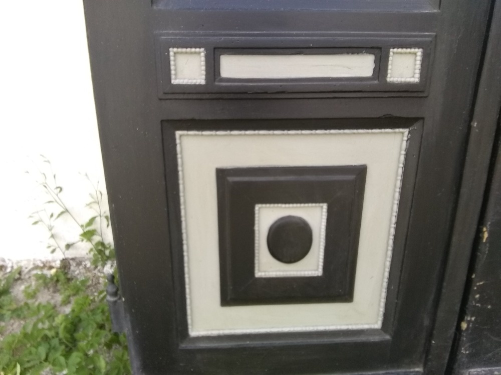 Vchodové secesní dveře z pražských Vinohrad - 3