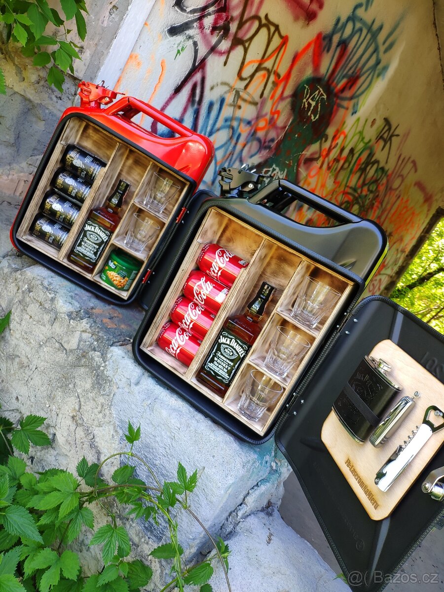 Kanister bar, minibar, kovová bandaska - 3