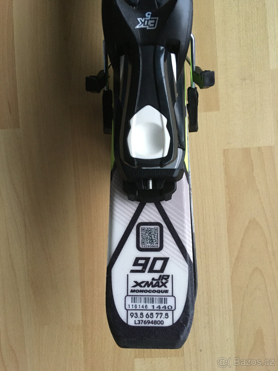 Lyže Salomon 90 cm, lyžáky vel. 32, helma UVEX - 3