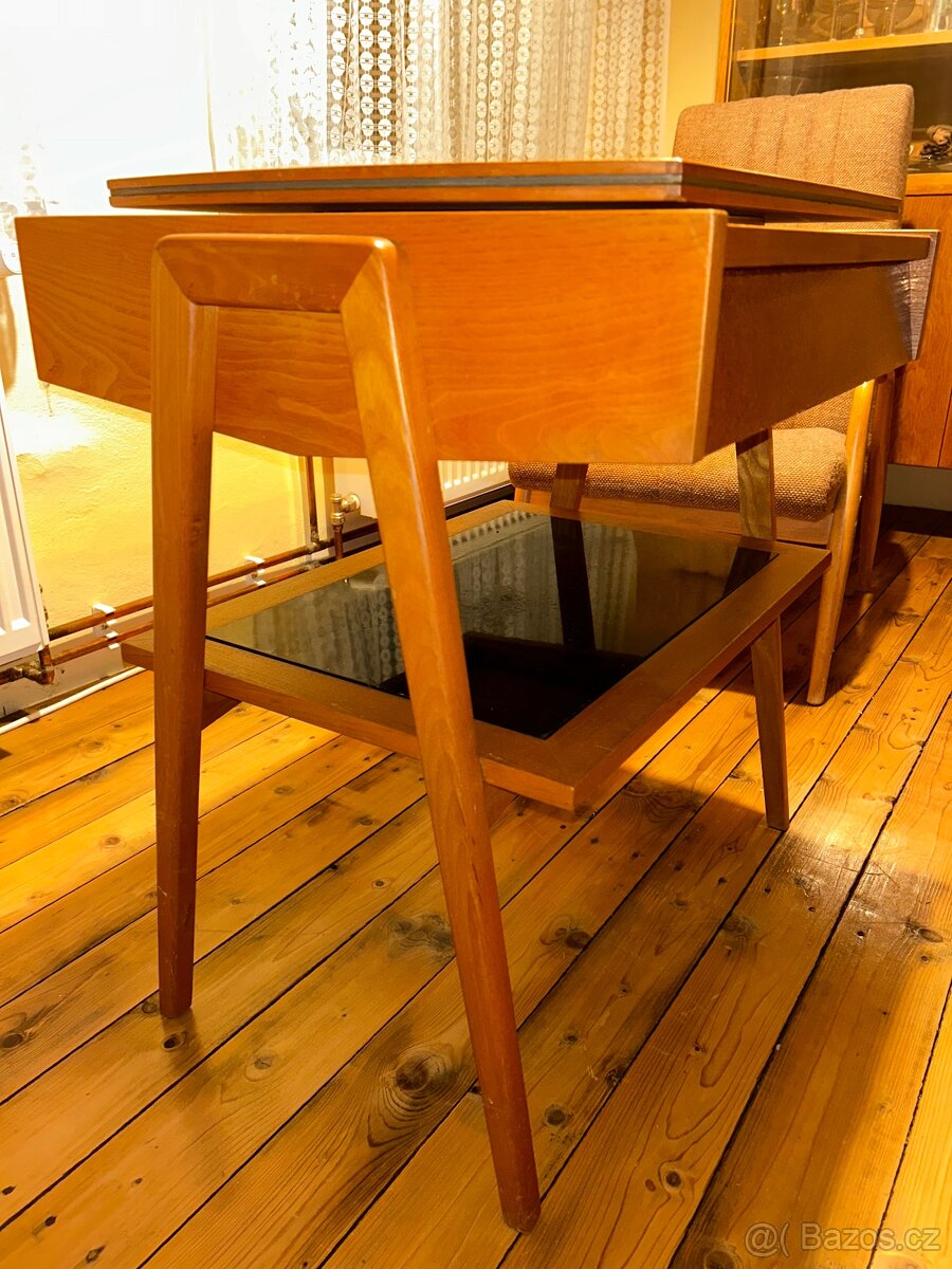 BRUSEL Retro otočný televizní stolek 60. léta - 3